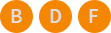 B D F